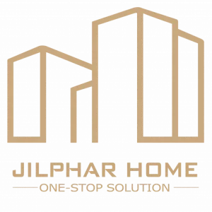Jilphar Home Gold Logo Vertical